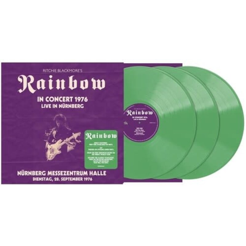 Vinyl NEW Rainbow- Live In Nurnberg 1976-3xLP Green Vinyl