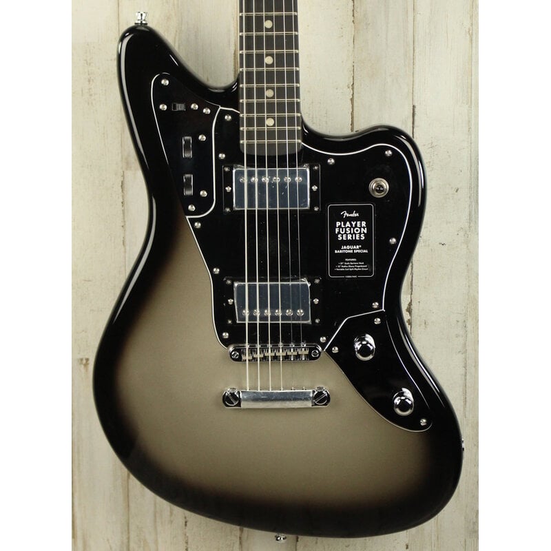 Fender DEMO Fender Limited Edition Player Fusion Jaguar Baritone - Silverburst (426)