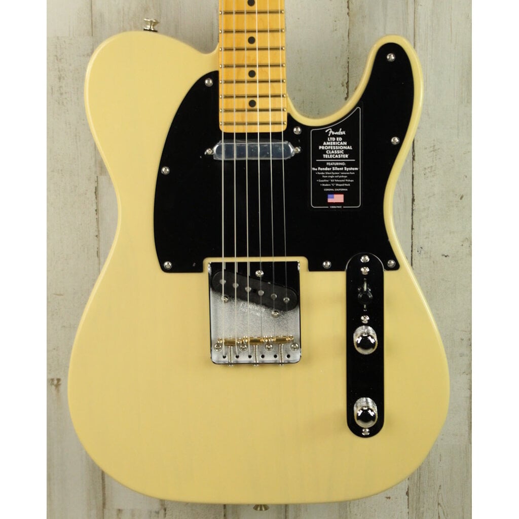 Fender DEMO Fender Limited Edition American Professional Classic Telecaster w/ Fender Silent System - Vintage Blonde (733)