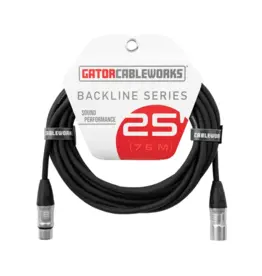 Gator NEW Gator Cableworks Backline Series Microphone Cable - 25'