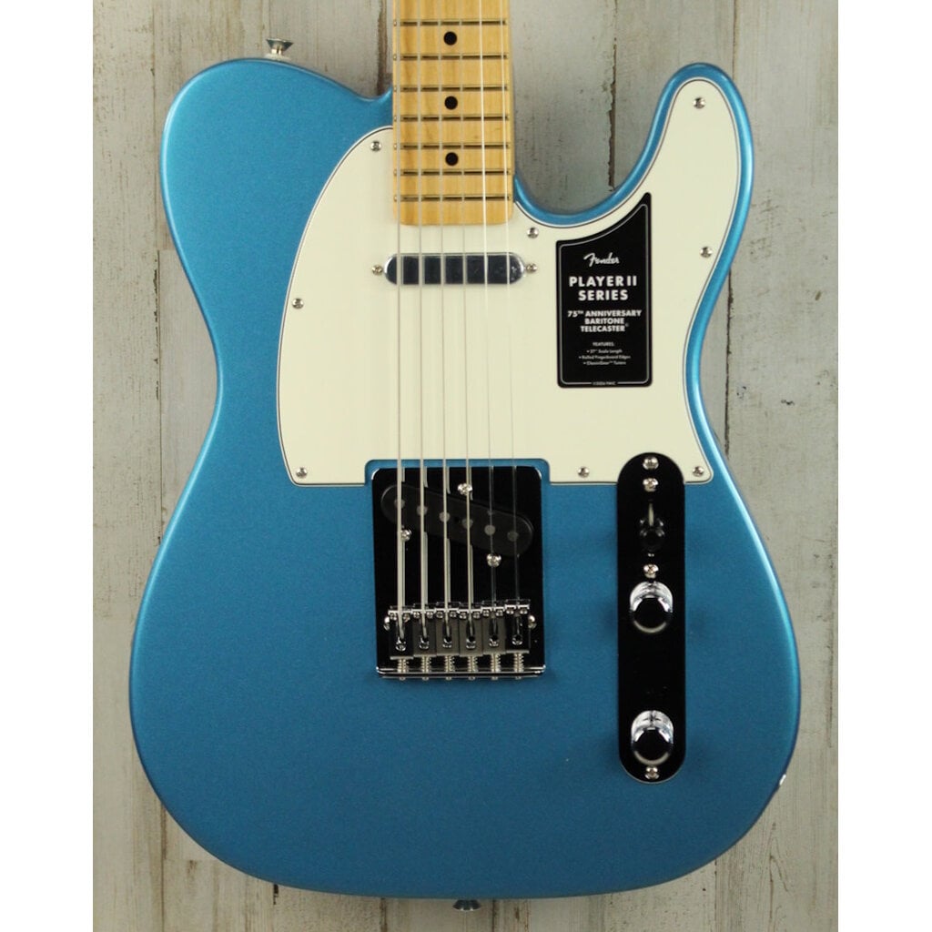 Fender DEMO Fender 75th Anniversary Player II Baritone Telecaster - Lake Placid Blue (965)