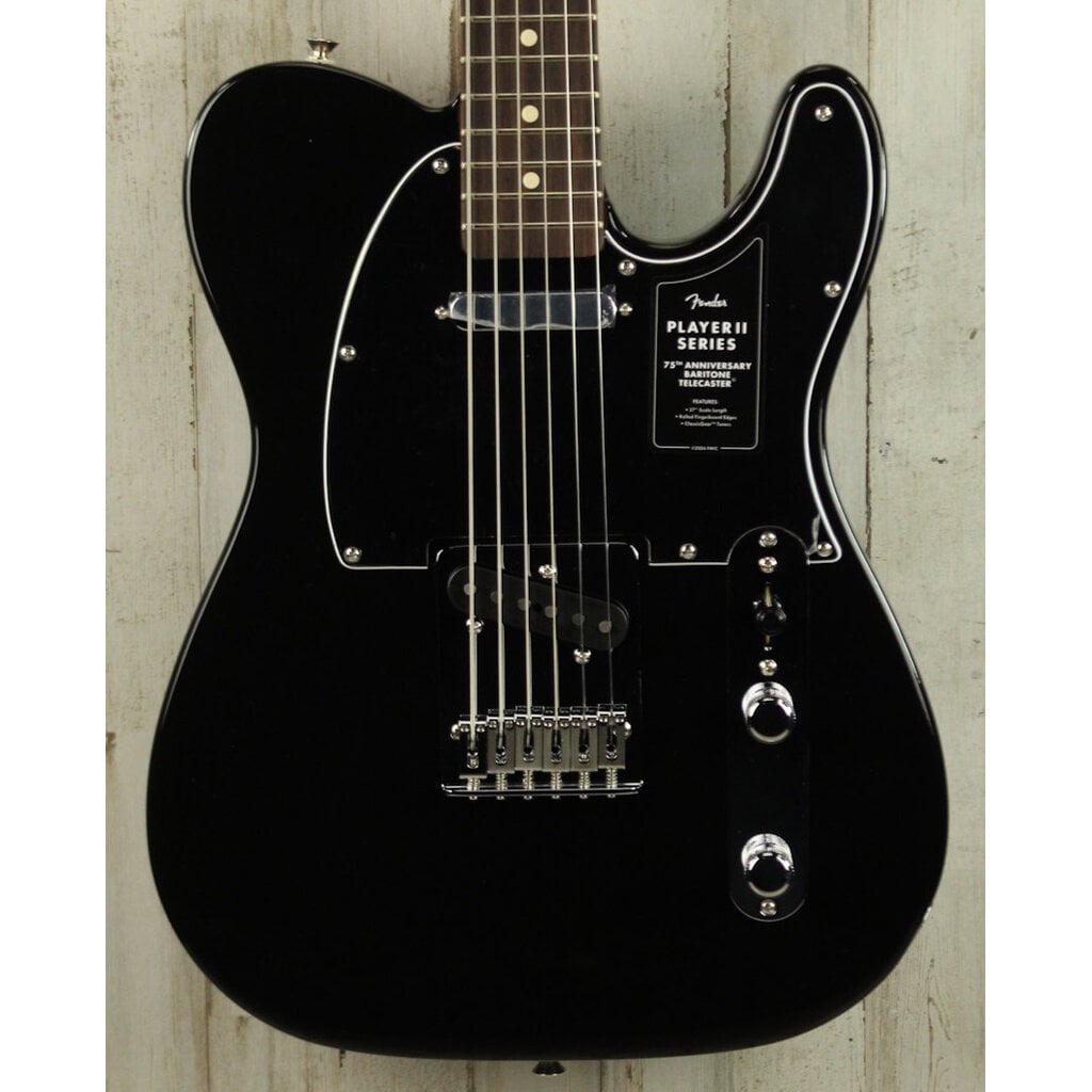 Fender DEMO Fender 75th Anniversary Player II Baritone Telecaster - Black (427)