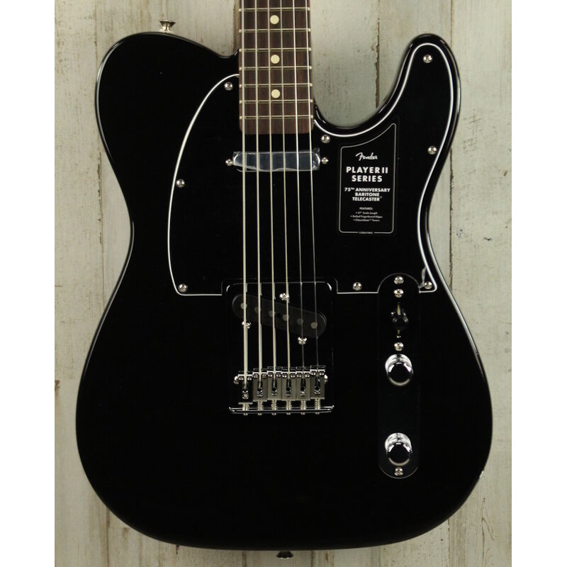 Fender DEMO Fender 75th Anniversary Player II Baritone Telecaster - Black (427)