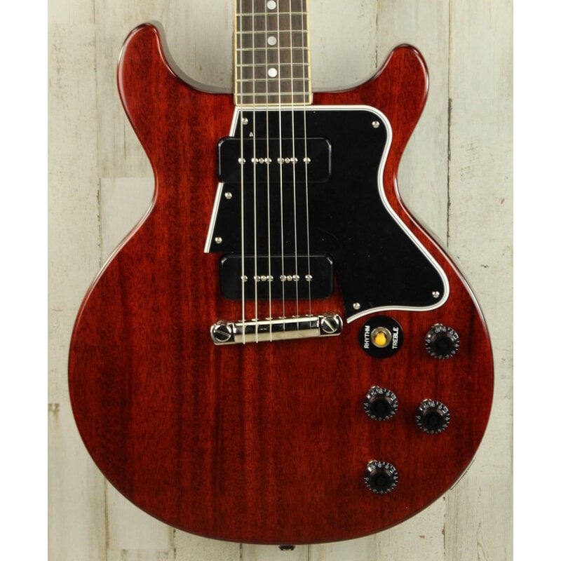 Epiphone DEMO Epiphone Inspired by Gibson Custom 1960 Les Paul Special Double Cut Reissue - Cherry Red (726)