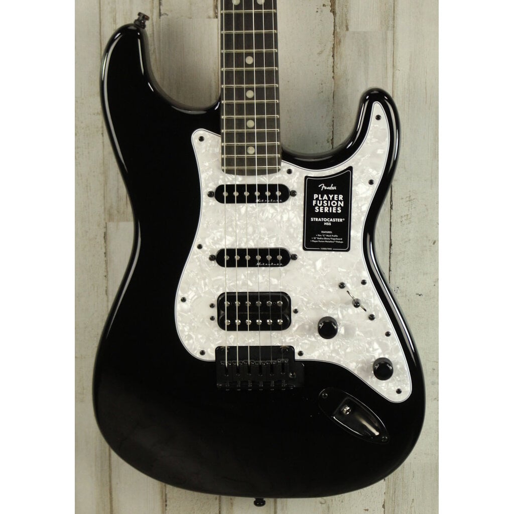 Fender DEMO Fender Limited Edition Player Fusion Stratocaster HSS - Black (070)