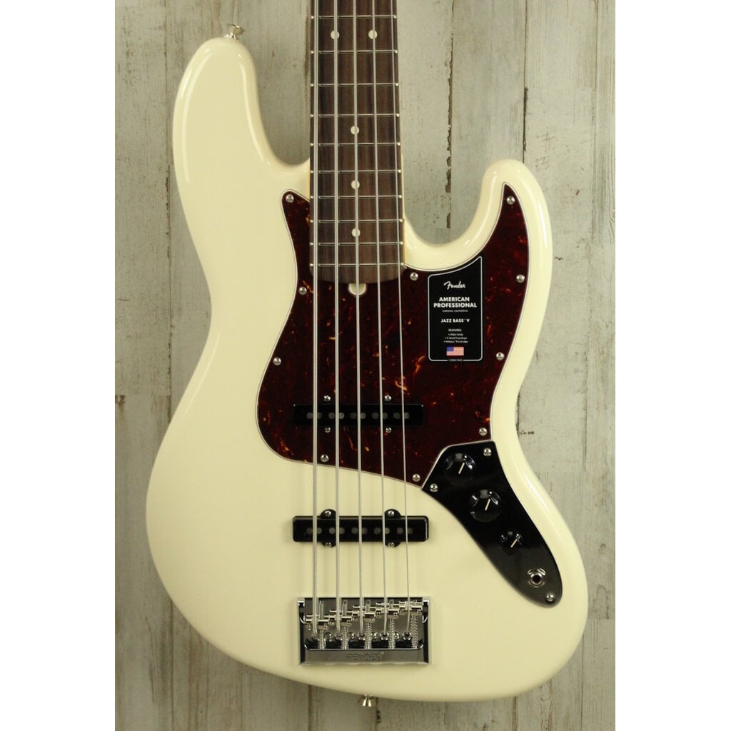 Fender DEMO Fender American Professional Jazz Bass V - Olympic White (201)