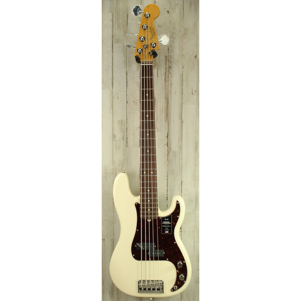 Fender DEMO Fender American Professional Precision Bass V - Olympic White (844)