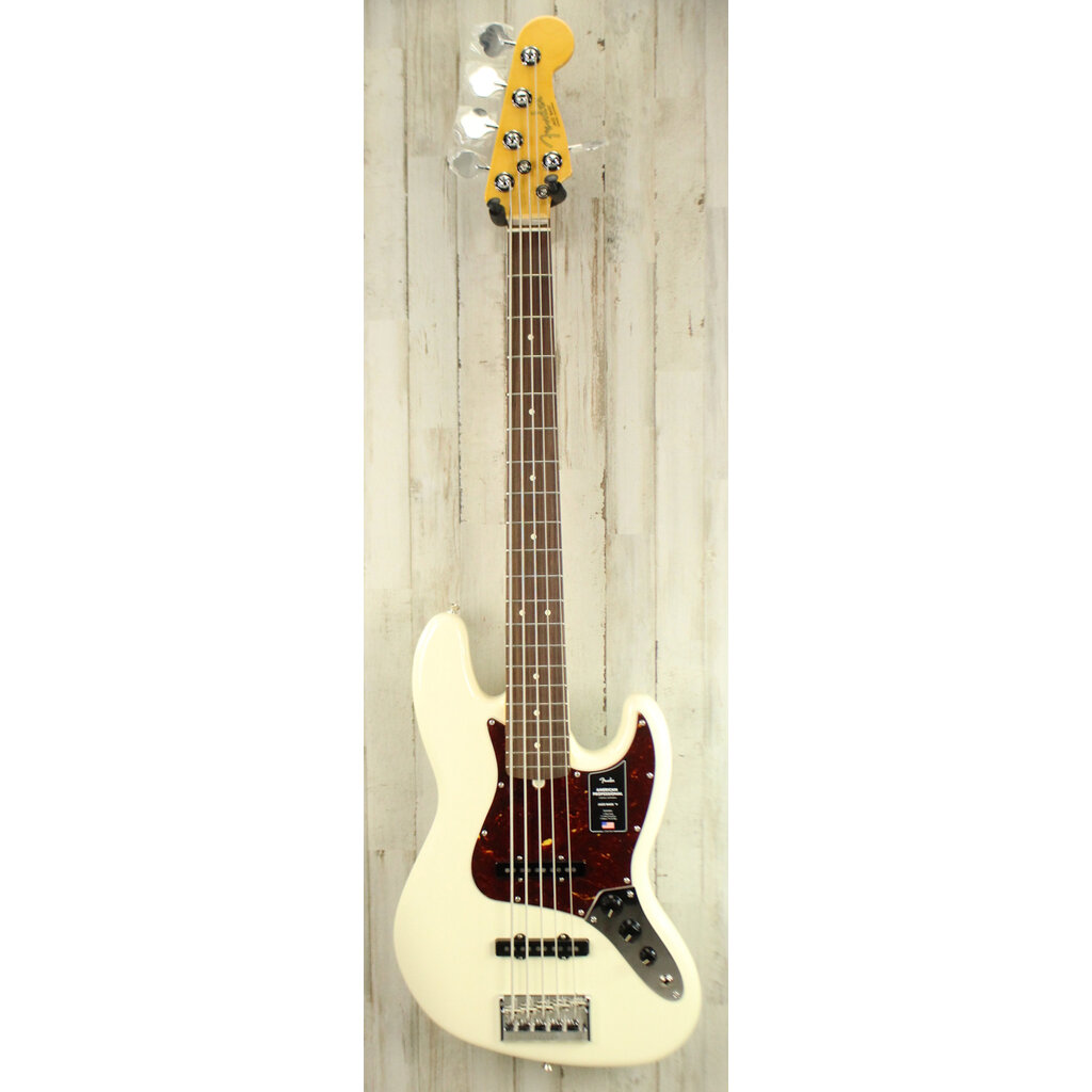 Fender DEMO Fender American Professional Jazz Bass V - Olympic White (933)