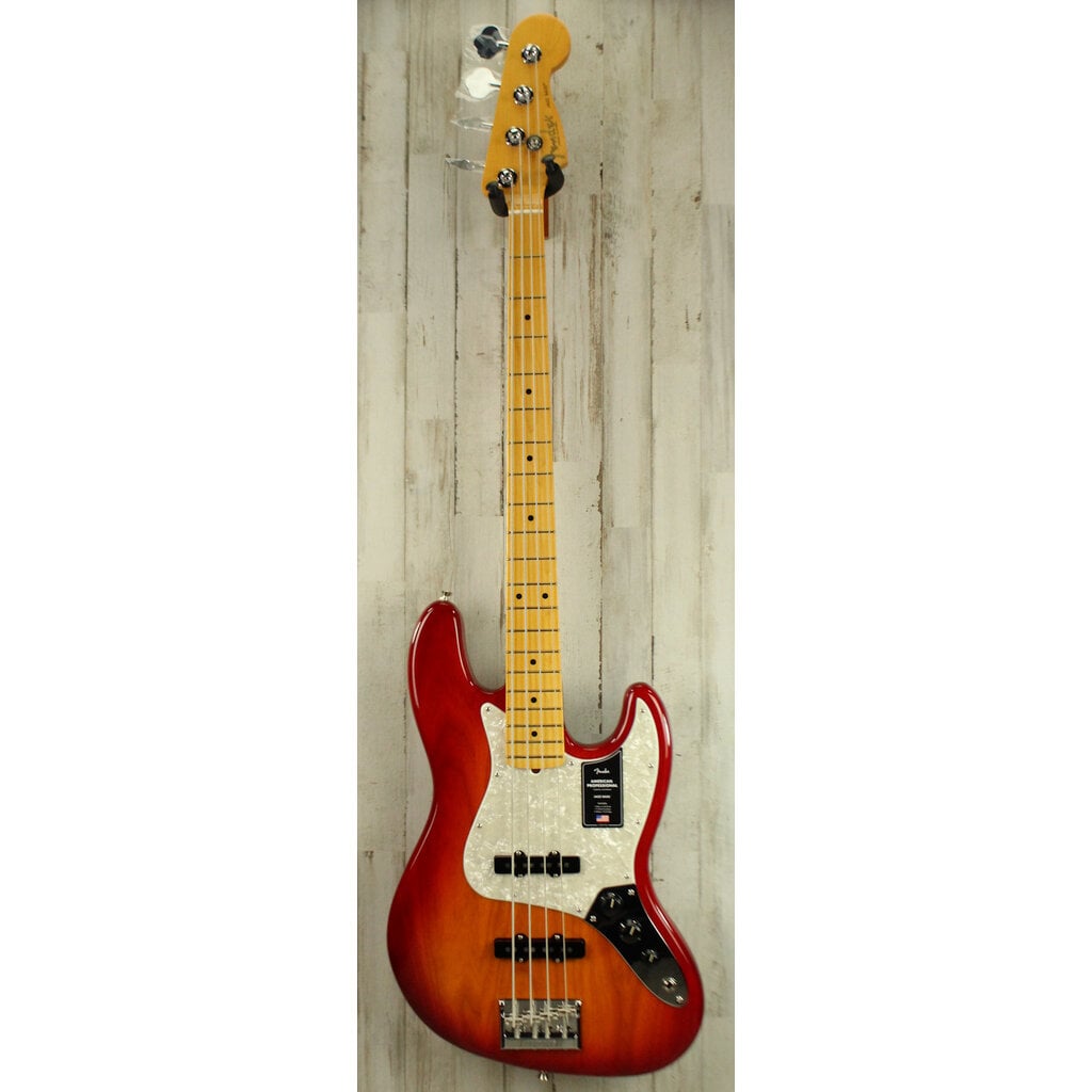 Fender DEMO Fender American Professional Jazz Bass - Aged Cherry Burst (133)