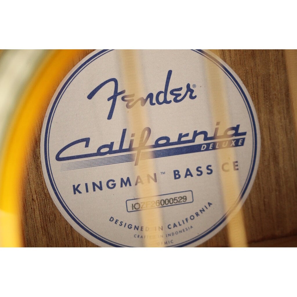 Fender DEMO Fender California Deluxe Kingman Bass CE - Honey Sunburst (529)