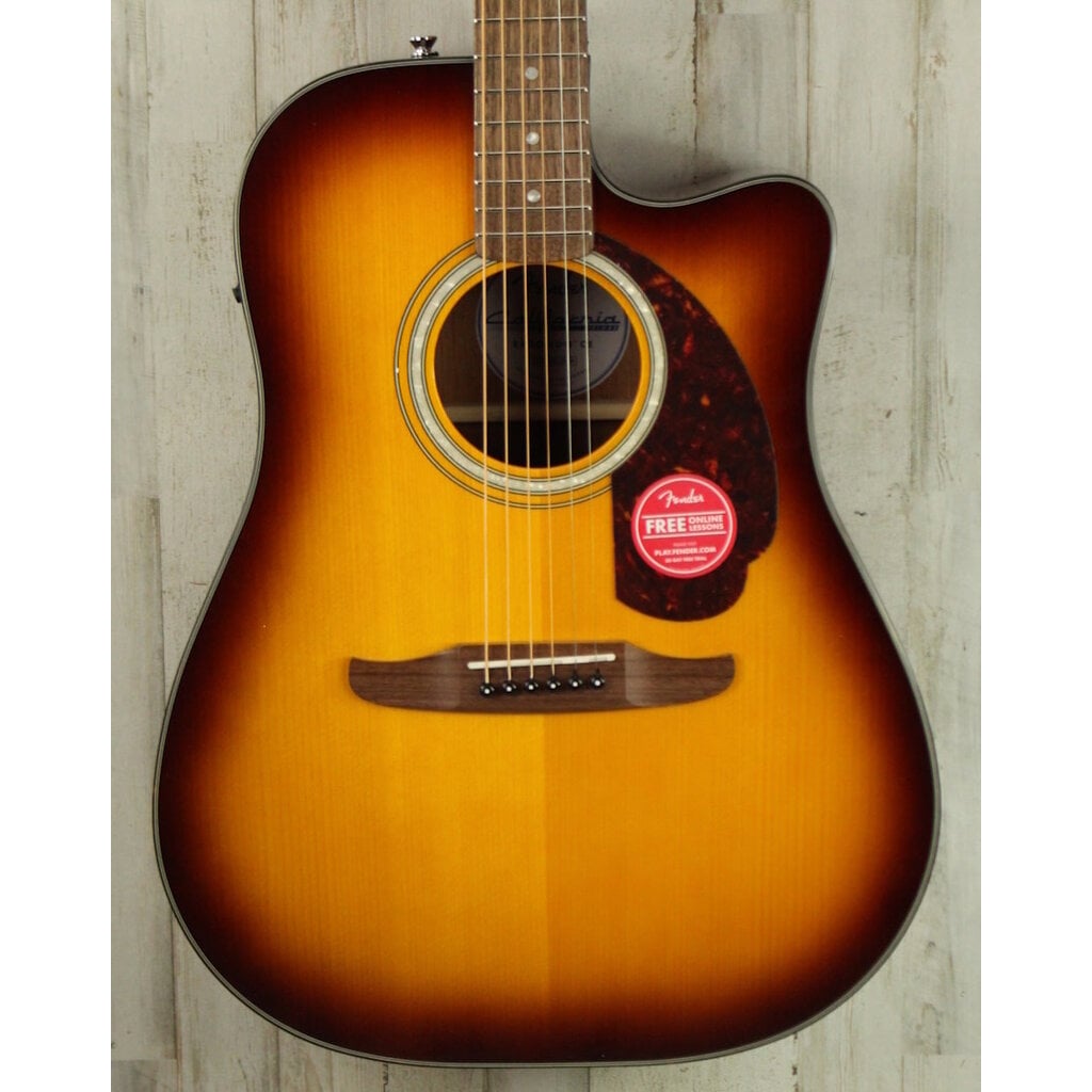 Fender DEMO Fender California Deluxe Redondo CE - Honey Sunburst (418)