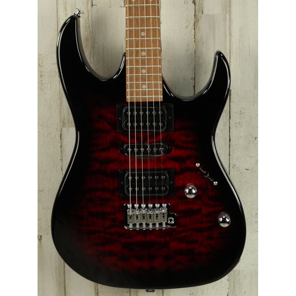 Ibanez DEMO Ibanez GIO GRX70QA - Transparent Red Burst (207)