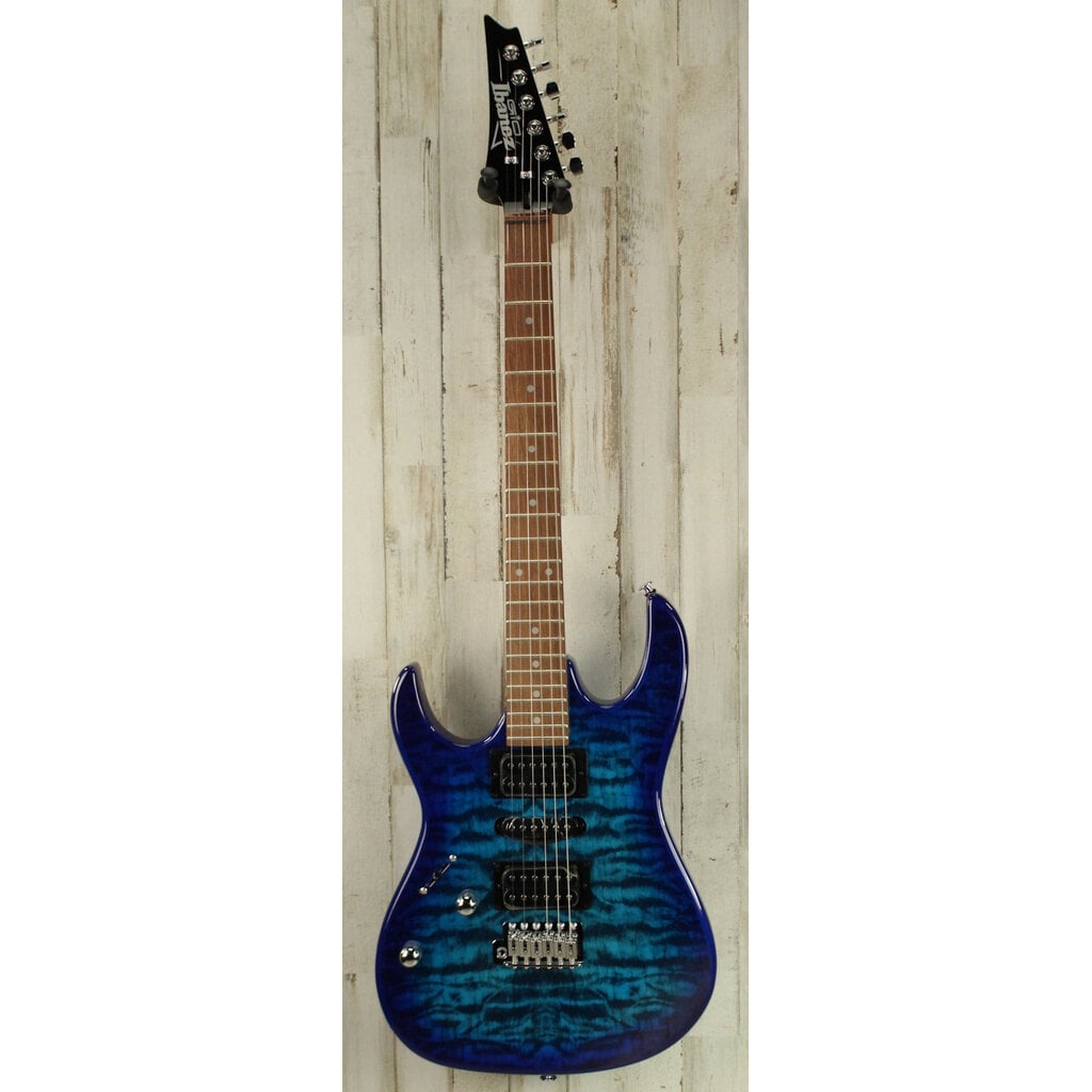 Ibanez DEMO Ibanez GIO GRX70QAL Left-Handed - Transparent Blue Burst (772)