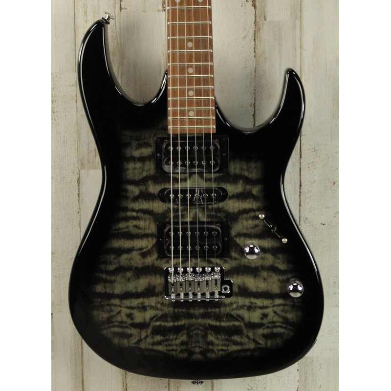 Ibanez DEMO Ibanez GIO GRX70QA - Transparent Black Sunburst (338)