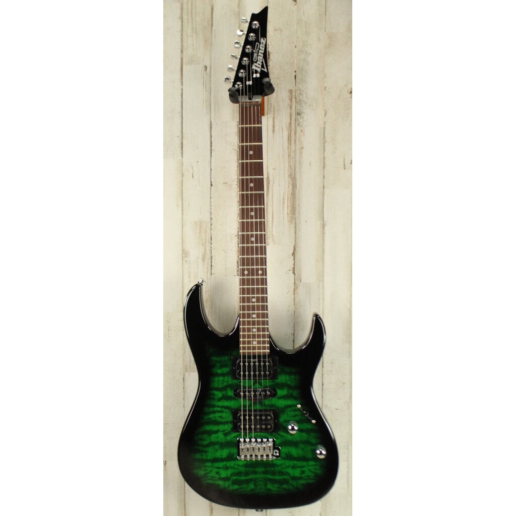 Ibanez DEMO Ibanez GIO GRX70QA - Transparent Emerald Burst (486)