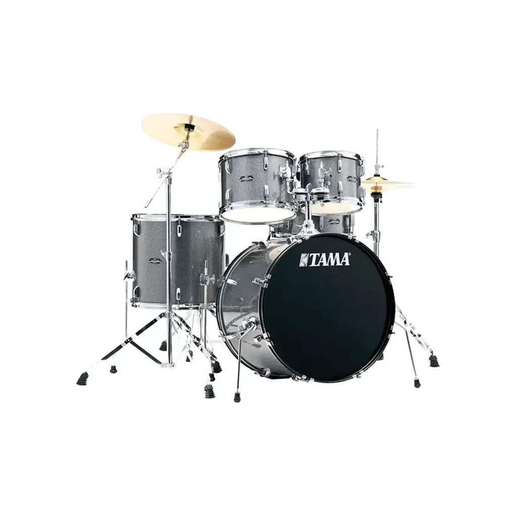 Tama NEW Tama Stagestar 5 Piece Complete Drum Set - Cosmic Silver Sparkle