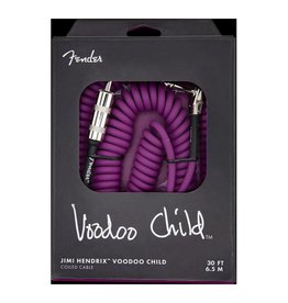 Fender NEW Fender Jimi Hendrix Voodoo Child Cable - 30' - Straight/Angle - Purple