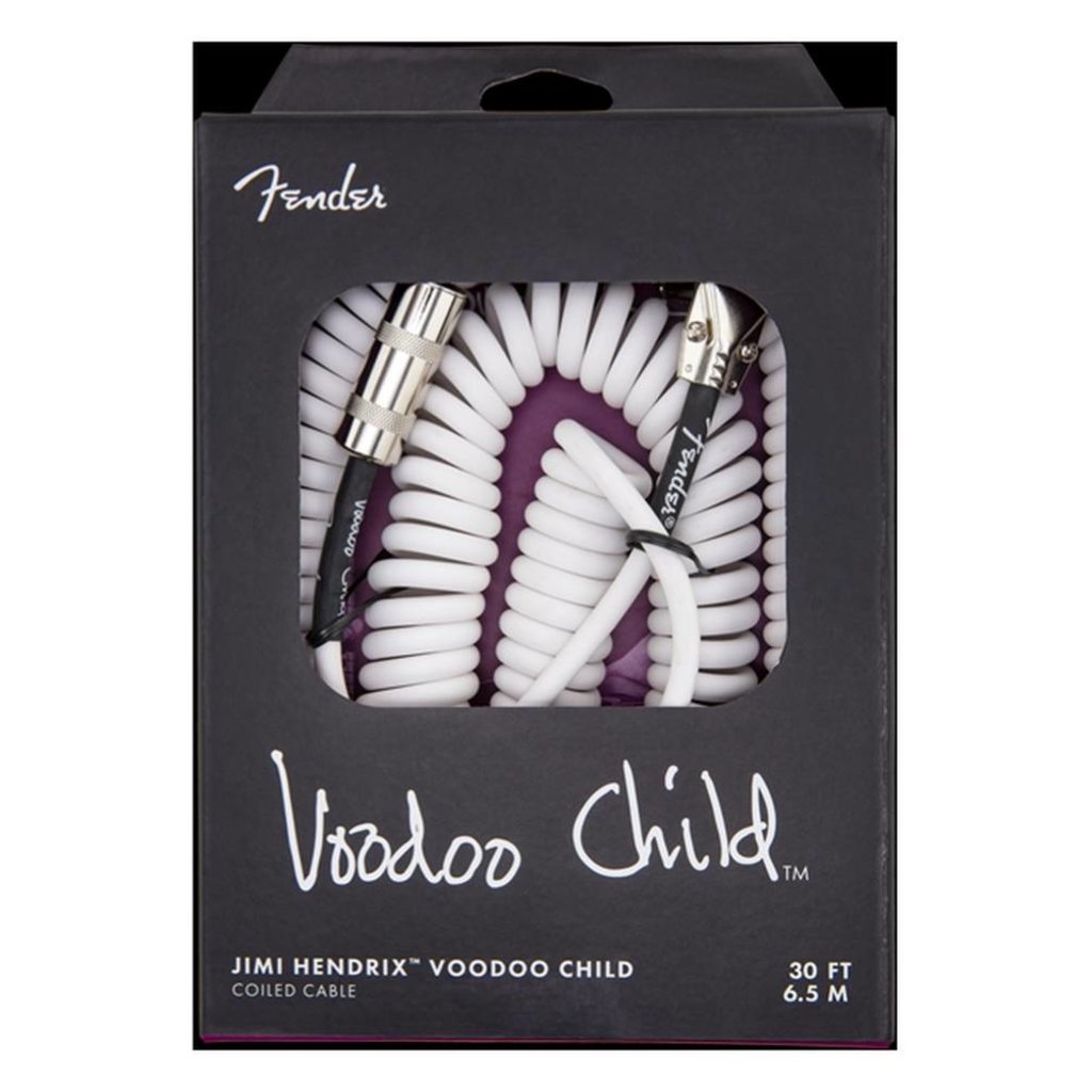 Fender NEW Fender Jimi Hendrix Voodoo Child Cable - White