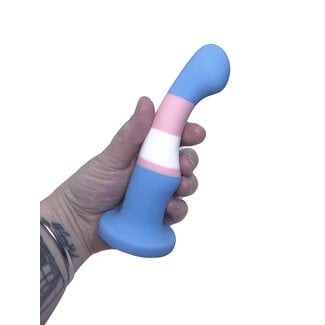 Blush Avant Pride Dildo: Trans Flag
