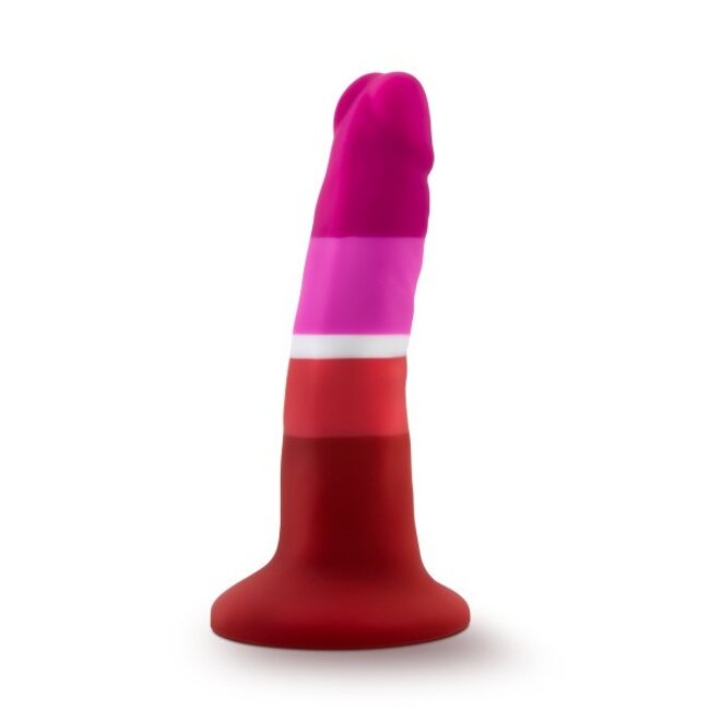 Blush Avant Pride Dildo: Lesbian Flag