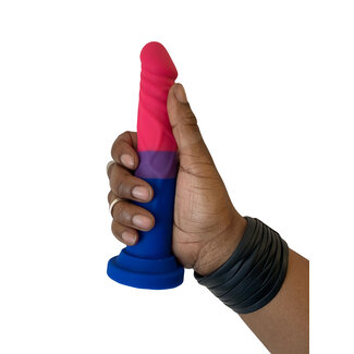 Blush Avant Pride Dildo Bisexual Flag