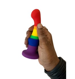 Blush Avant Pride Dildo: Rainbow