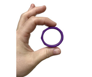 Wellness Geo Silicone Penis Ring, 1.75, Purple 