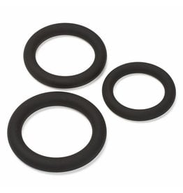 Cloud 9 Pro Rings Black Silicone  Cockring Set