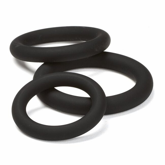 Cloud 9 Pro Rings Black Silicone  Cockring Set