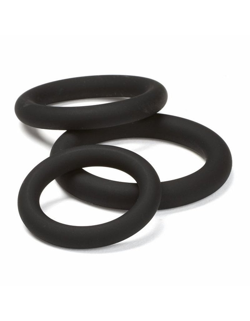 Cloud 9 Pro Rings Black Silicone  Cockring Set