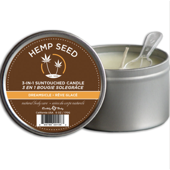 Earthly Body Hemp Seed Massage Candle
