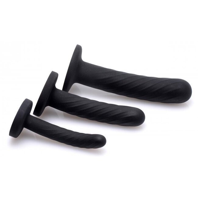 Tri-Play Silicone Dildo Set