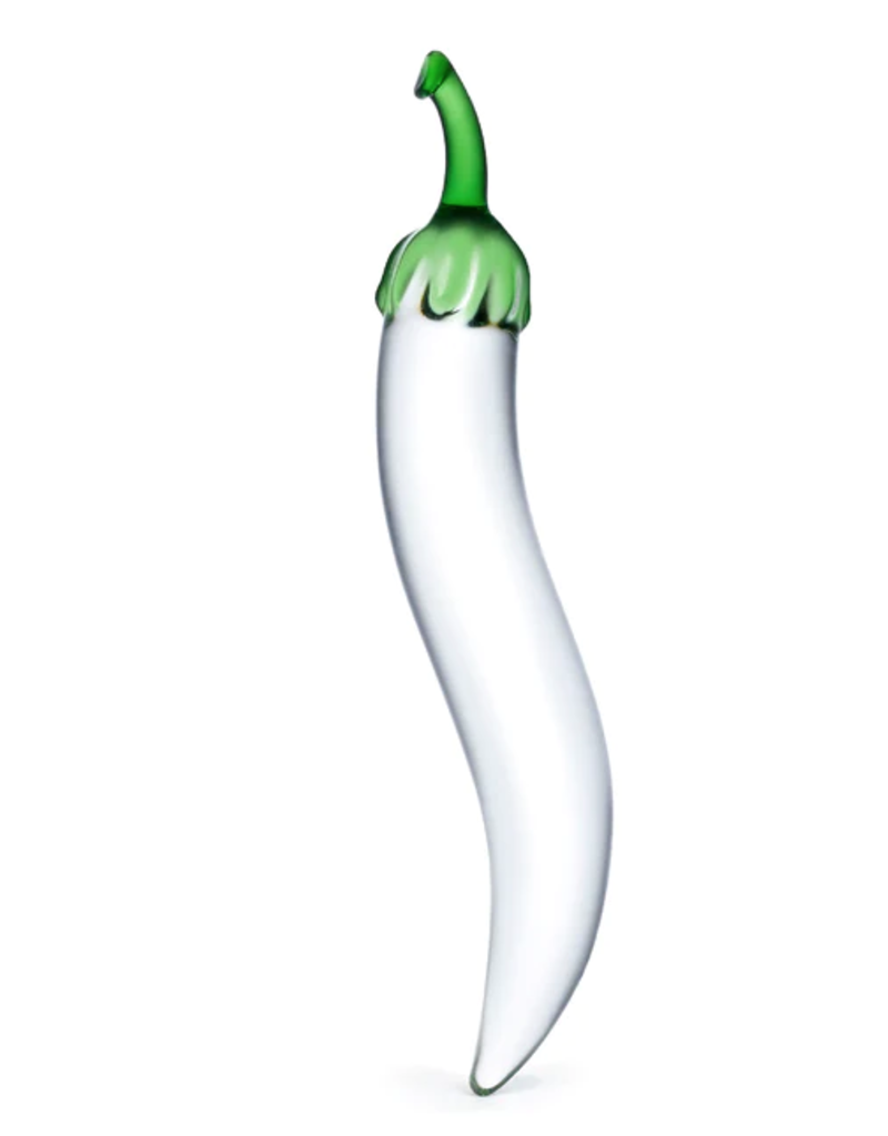 Gläs Glass Dildo: Chili Pepper