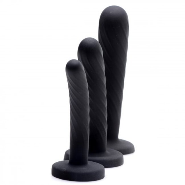 Tri-Play Silicone Dildo Set