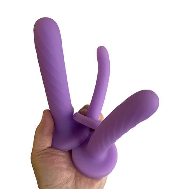 Tri-Play Silicone Dildo Set