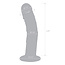 Gläs Glas 7" Curved Glass Dildo with Veins
