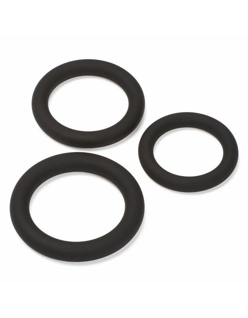 Cloud 9 Pro Rings Black Silicone  Cockring Set