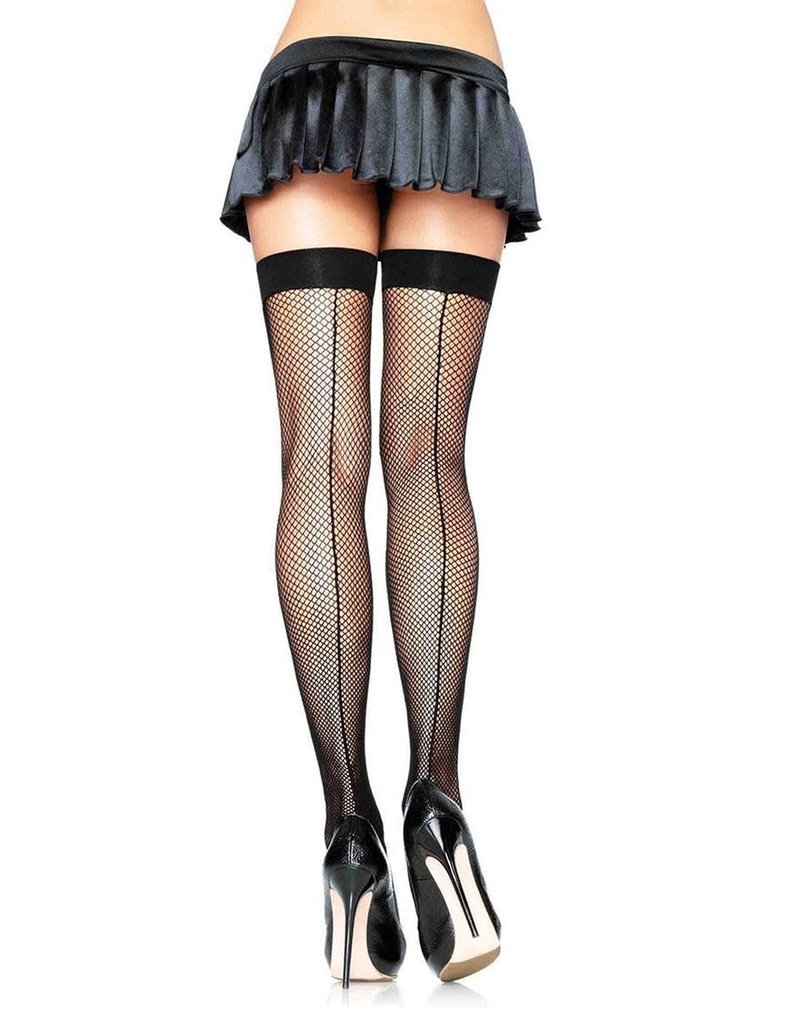 Leg Avenue Fishnet Thigh Highs w/Backseam