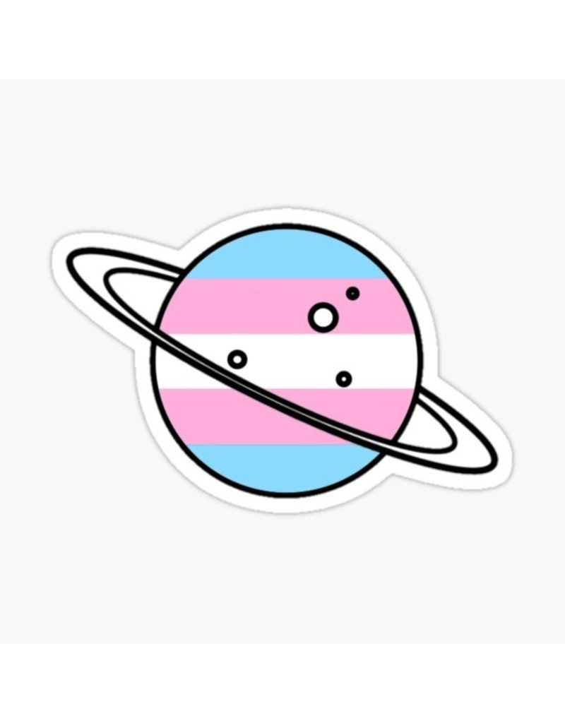 Trans Planet Sticker