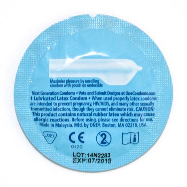 One Condoms Condom: One Pleasure Plus