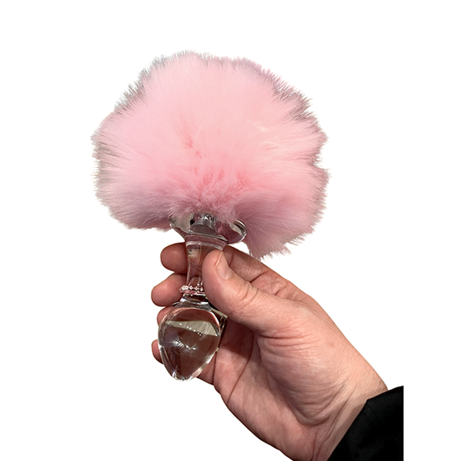 Crystal Delights Glass Bunny Tail Plug