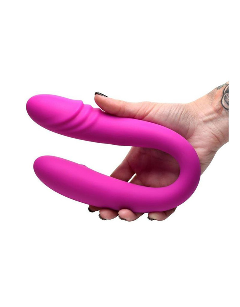 Double Down Rechargeable Silicone Double Dildo