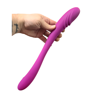 Double Down Rechargeable Silicone Double Dildo