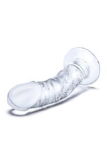 Gläs Glas 7" Curved Glass Dildo with Veins