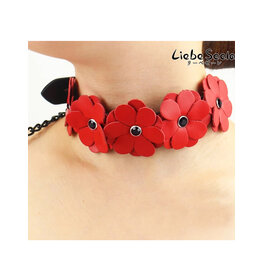 Liebe Seele Leather Flower Collar