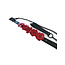 Liebe Seele Leather Flower Collar Red and Black