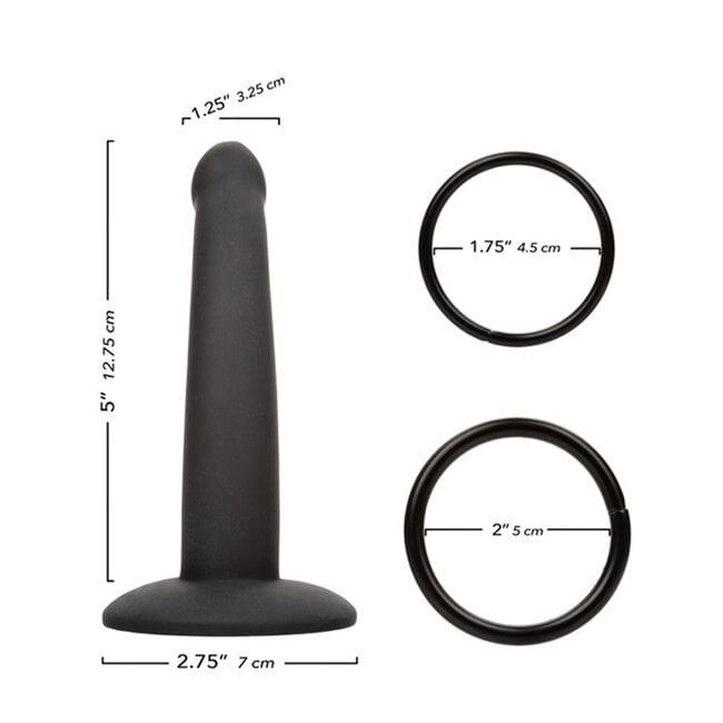 Calexotics Onyxxx Thigh Harness with Silicone Dildo