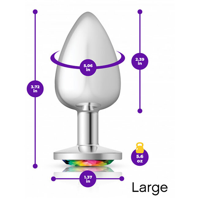 Viben Cheeky Charms Rainbow Crystal Plug