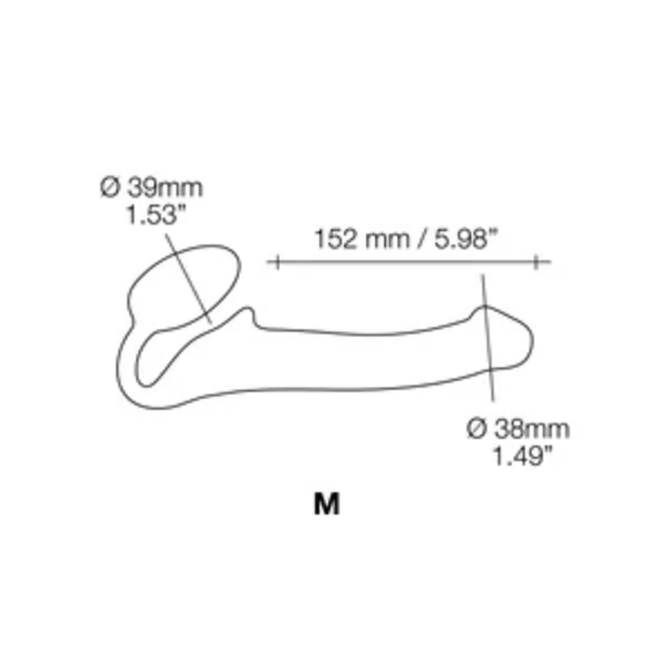 Strap-on-Me Strap On Me Vibrating Double Dildo with remote