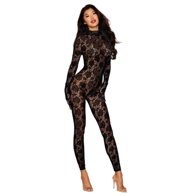 Gloved Bodystocking Black